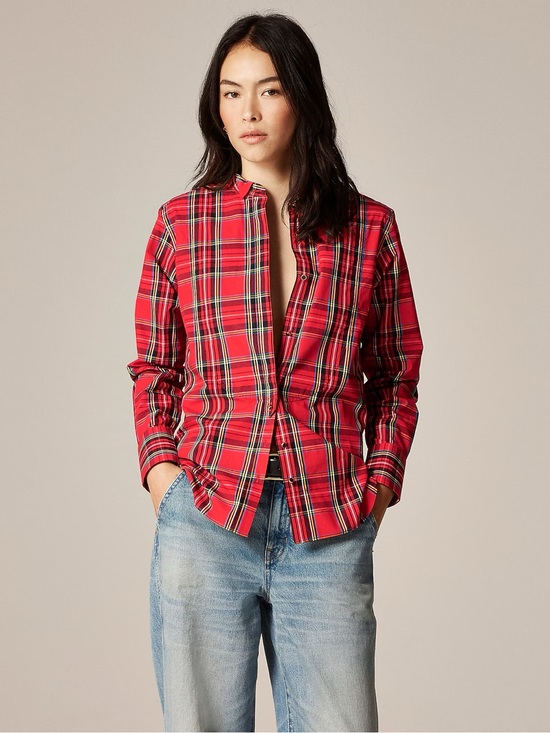 J. Crew Tops - J. Crew Red Plaid Button-Down Shirt